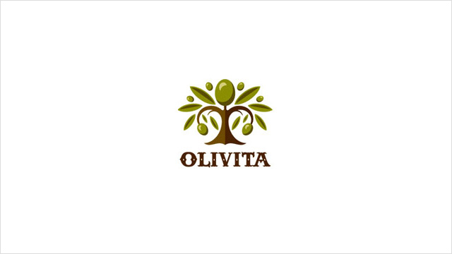 OLIVITA：意大利餐厅的标志设计。 橄榄餐厅。