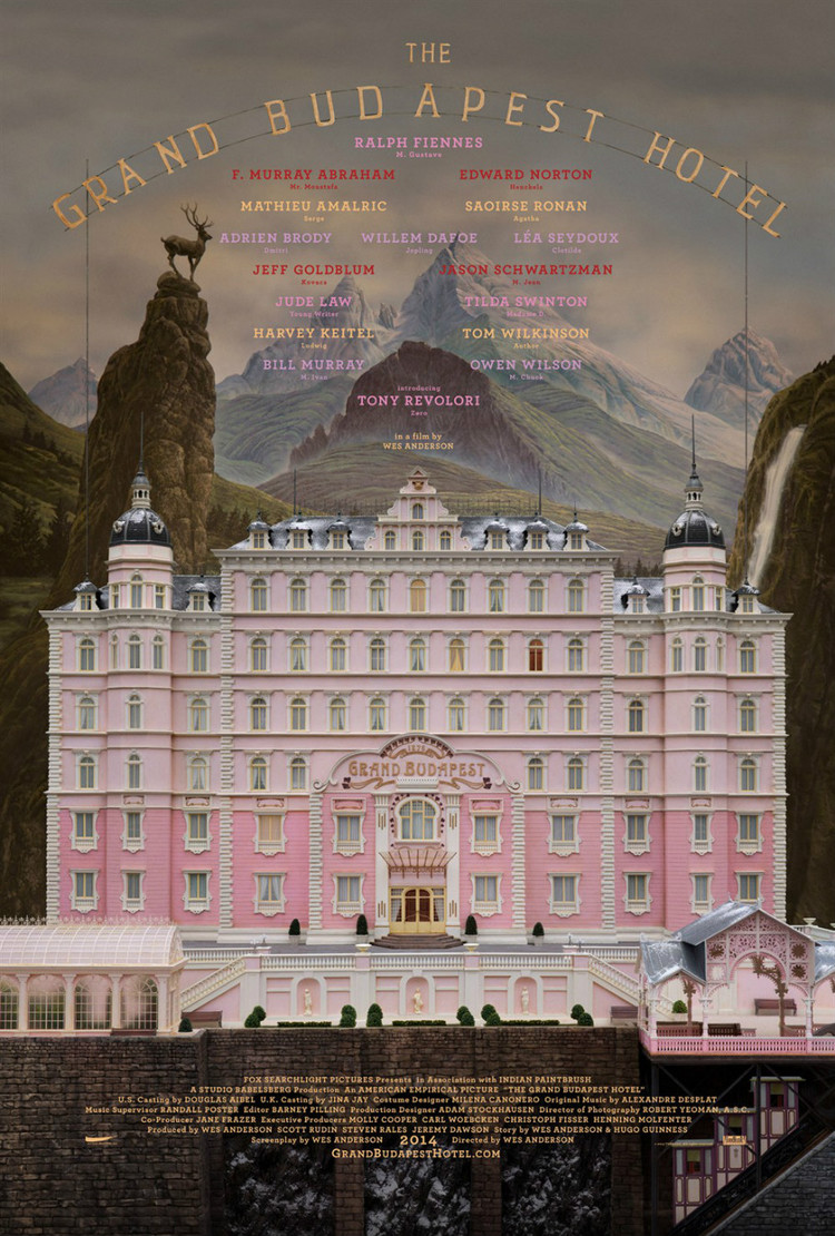 The Grand Budapest Hotel（布达佩斯大饭店）官方海报