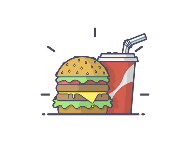 30个快餐店汉堡元素的logo设计欣赏