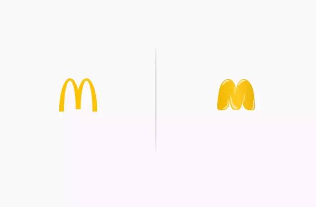 真实的麦当劳，星巴克logo应该是这样的