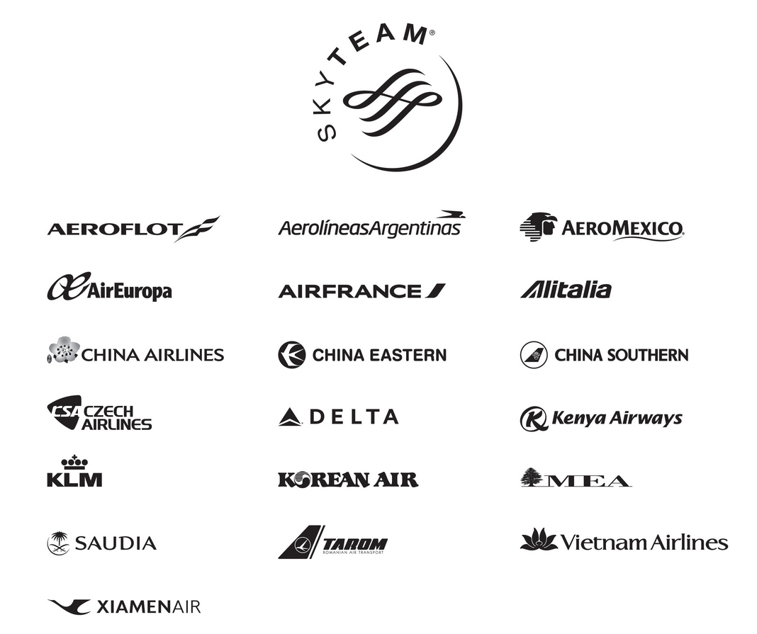 天合联盟（SKYTEAM）成员的航空公司