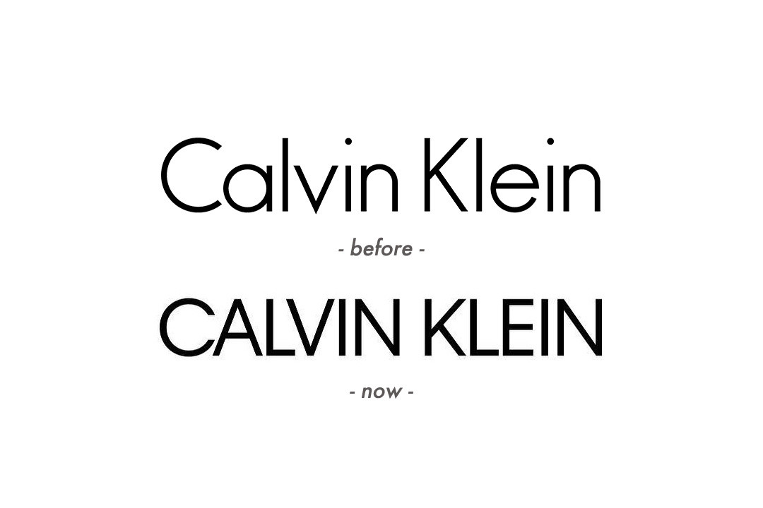 美国时装品牌Calvin Klein更换新LOGO
